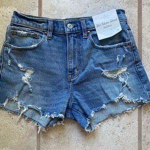 Abercrombie & Fitch curve love mid rise mom shorts sz0